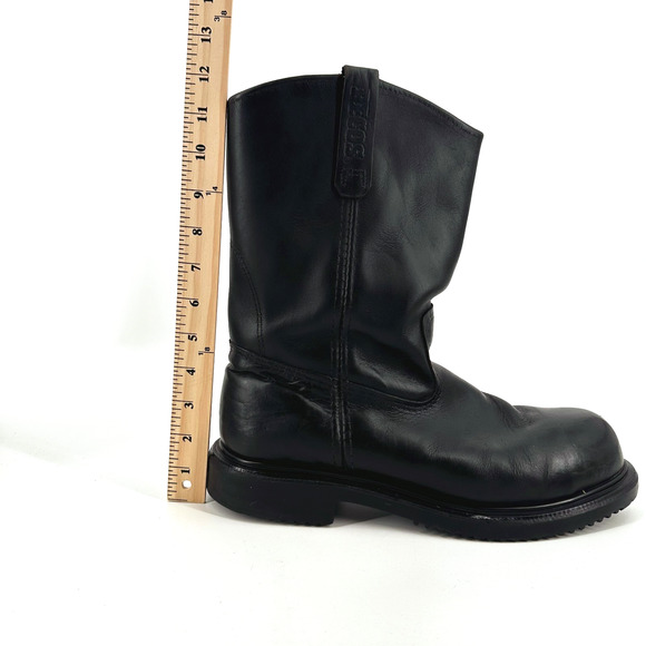Red Wings Pecos Men Leather Motorcycle Work Boots Size 11.5 Steel Toe Safety USA - Picture 7 of 10